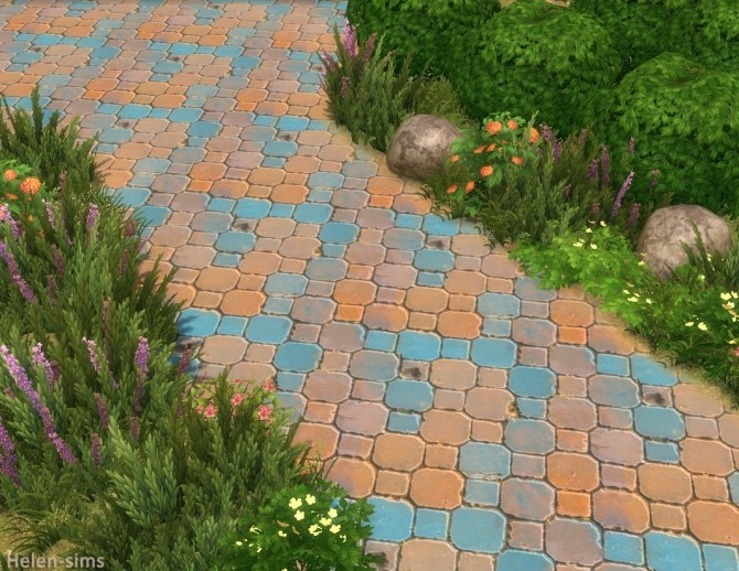 Sims 4 Pavement Terrain Set at Helen Sims