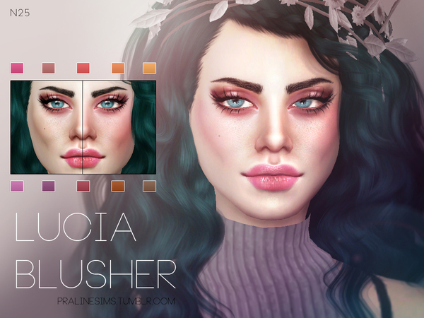 Sims 4 Lucia Blusher N25 by Pralinesims at TSR