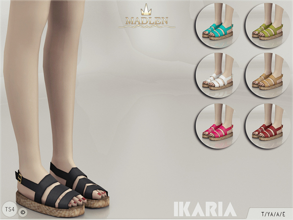 Sims 4 Madlen Ikaria Shoes by MJ95 at TSR