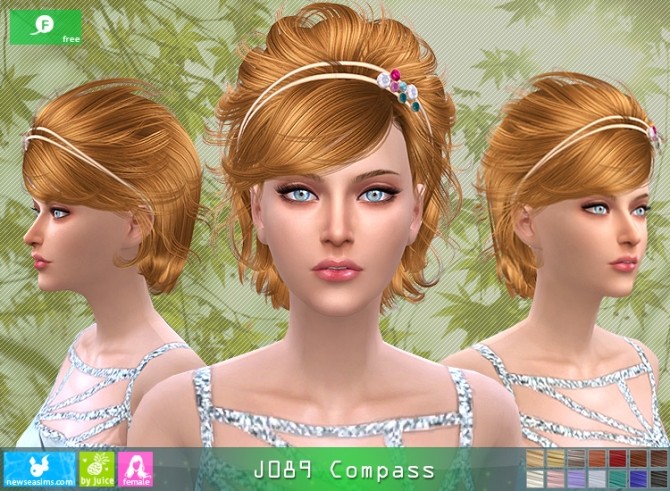 Sims 4 J089 Compass hair (Free) at Newsea Sims 4