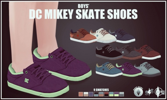 Sims 4 Boys Mikey Skate Shoes at Onyx Sims