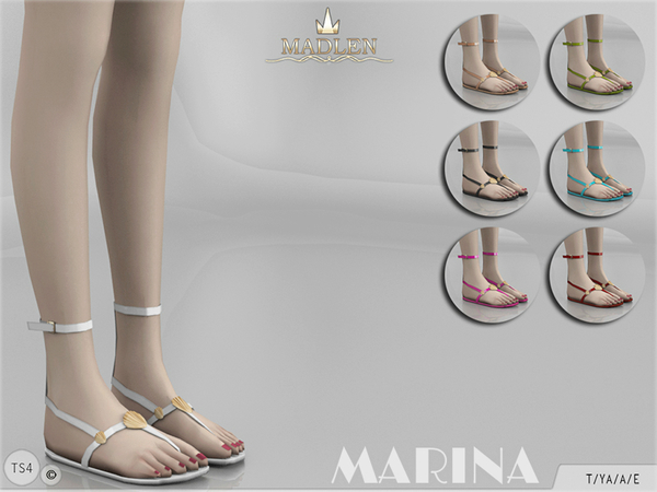 Sims 4 Madlen Marina Shoes by MJ95 at TSR