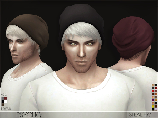 Sims 4 Psycho Male Hair by Stealthic at TSR