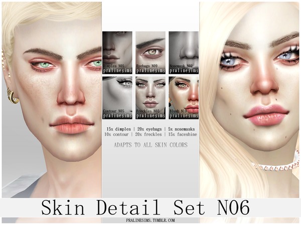 Sims 4 Skin Detail Kit N06 by Pralinesims at TSR