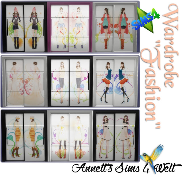 Sims 4 Wardrobe Fashion at Annett’s Sims 4 Welt