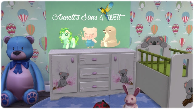Sims 4 Child Wall Tattoos Animals at Annett’s Sims 4 Welt