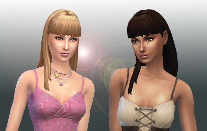 Sims 4 Straight With Bangs at My Stuff