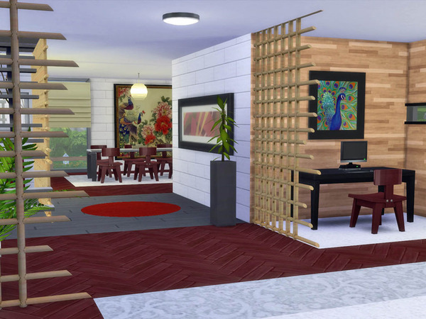 Sims 4 Samurai house by Guardgian at TSR