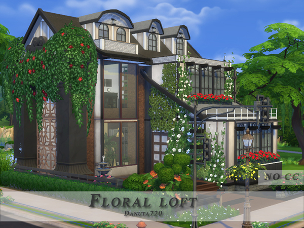 Sims 4 Floral loft by Danuta720 at TSR