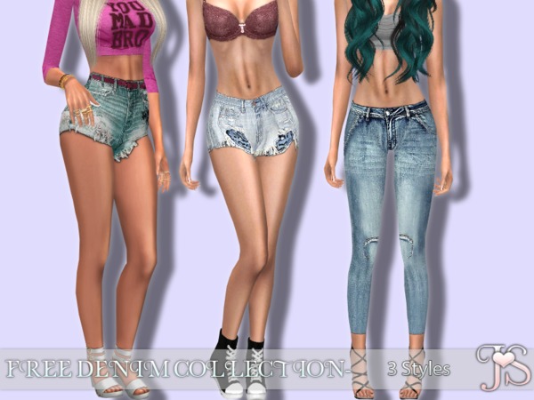 Sims 4 FREE DENIM COLLECTION by JavaSims at TSR