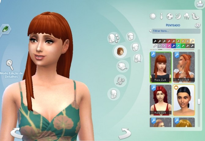 Sims 4 Straight With Bangs at My Stuff