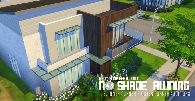 Sims 4 No Shade Awning Addons by Peacemaker IC at Simsational Designs