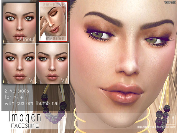 Sims 4 Imogen Face Shine by Screaming Mustard at TSR