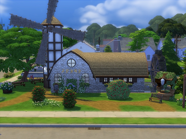Sims 4 The old Mill cafe by Angel74 at Beauty Sims