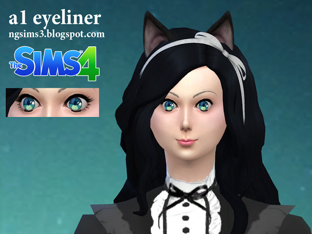 Sims 4 A1 eyeliner at NG Sims3