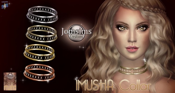 Sims 4 Imusha Collar at Jomsims Creations