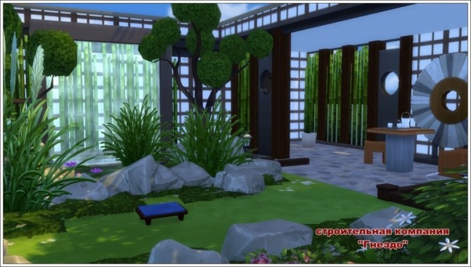 Sims 4 Japanese garden at Sims by Mulena