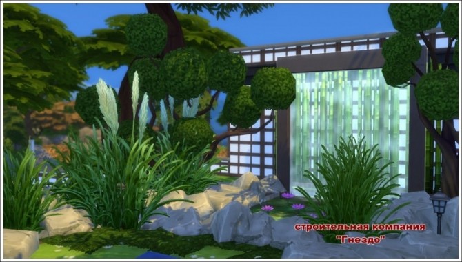 Sims 4 Japanese garden at Sims by Mulena