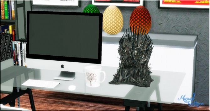 Sims 4 Game of Thrones Decorative Iron Throne at Victor Miguel