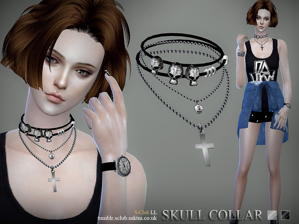 Sims 4 Collar 07 by S Club LL at TSR