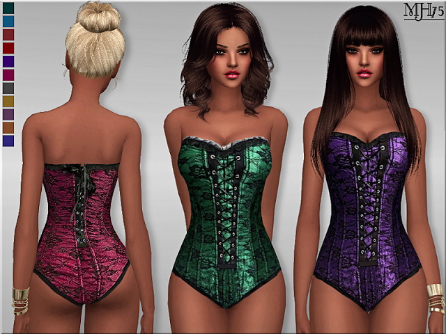 Sims 4 Liberty body corset by Margeh75 at Sims Addictions