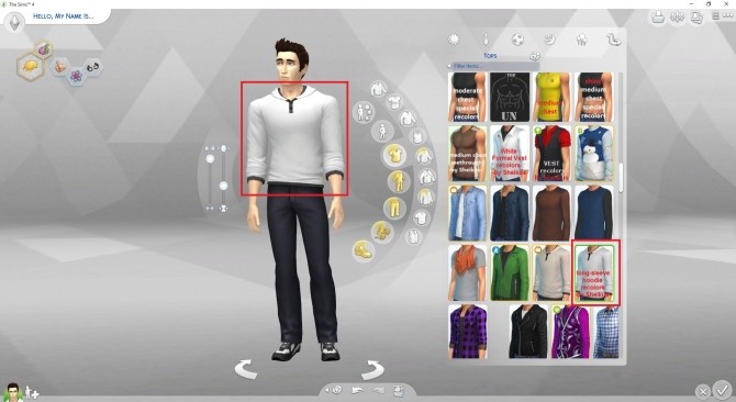 Sims 4 Long sleeve Hoodie recolors by linkster123 at Mod The Sims