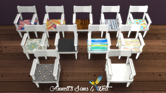 Sims 4 TS3 Chairs & Horns Conversion Vintage Set at Annett’s Sims 4 Welt