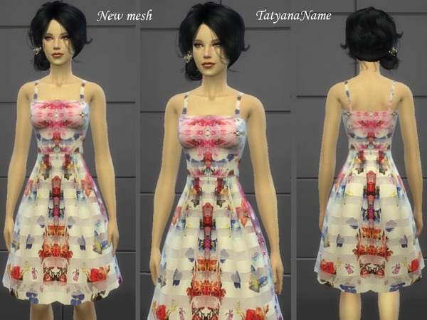 Sims 4 Dress 06 by TatyanaName at TSR