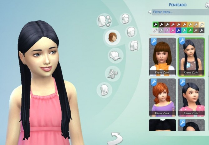 Sims 4 Tender Hairstyle for Girls by Kiara Zurk at My Stuff