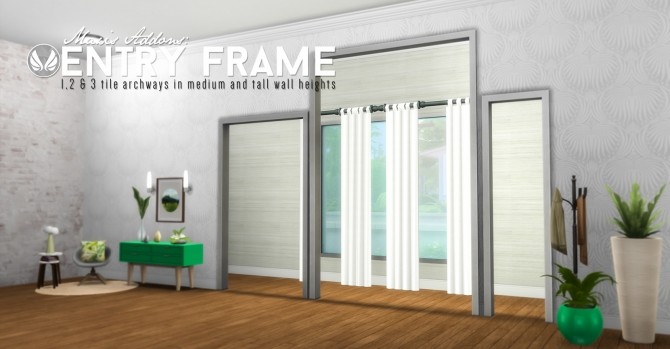 Sims 4 Entry Frame Addons by Peacemaker IC at Simsational Designs