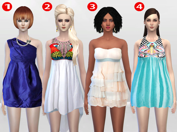 Sims 4 McKenzie Dress Gift Set II by McLayneSims at TSR