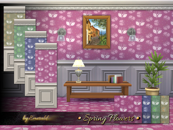 Sims 4 Spring Flowers by emerald at TSR