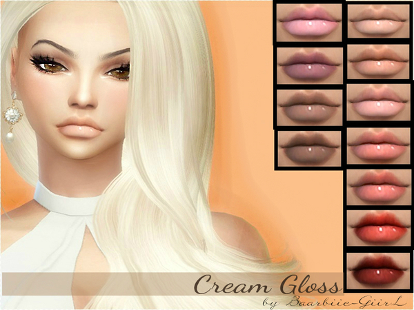 Sims 4 Cream Gloss by Baarbiie GiirL at TSR