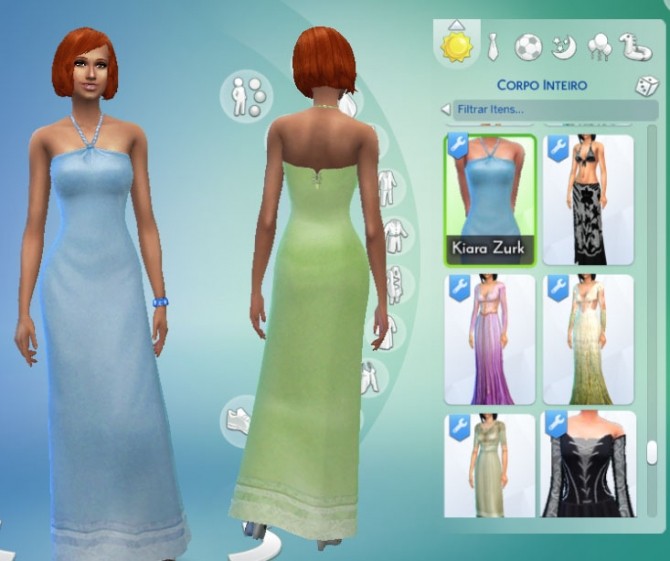 Sims 4 Lyla Grunt Dress by Kiara Zurk at My Stuff