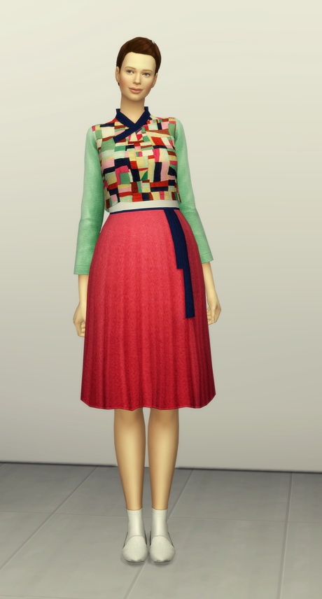 Sims 4 Trendy hanbok 10 colors at Rusty Nail