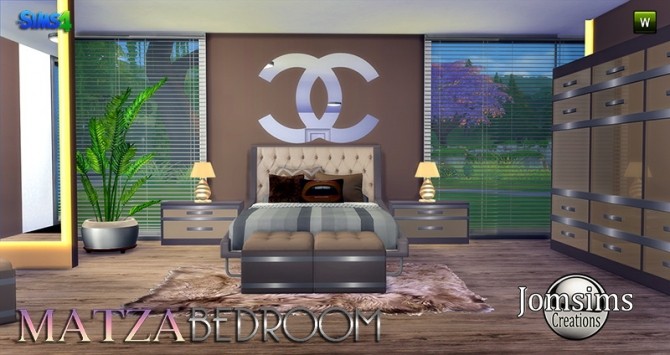 Sims 4 Matza Bedroom at Jomsims Creations