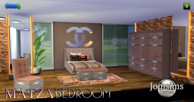Sims 4 Matza Bedroom at Jomsims Creations