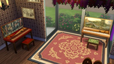 Medieval/Renaissance Style Piano by Esmeralda at Mod The Sims