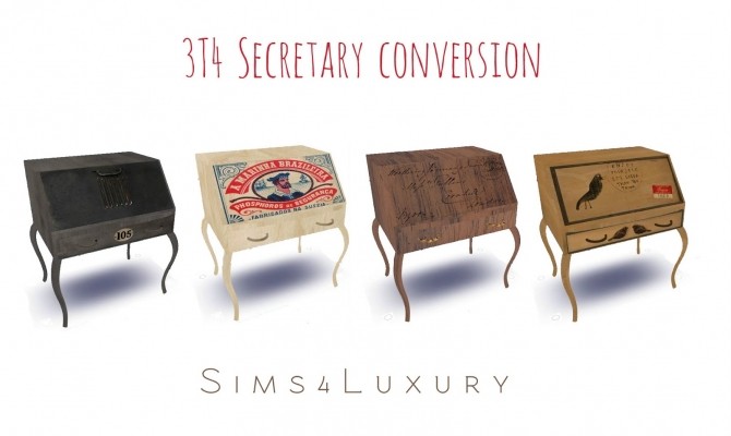 Sims 4 3T4 Secretary conversion at Sims4 Luxury