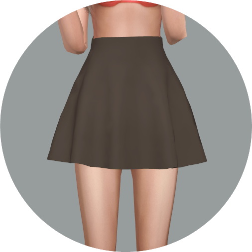 Sims 4 Skater Mini Skirt v1 at Marigold