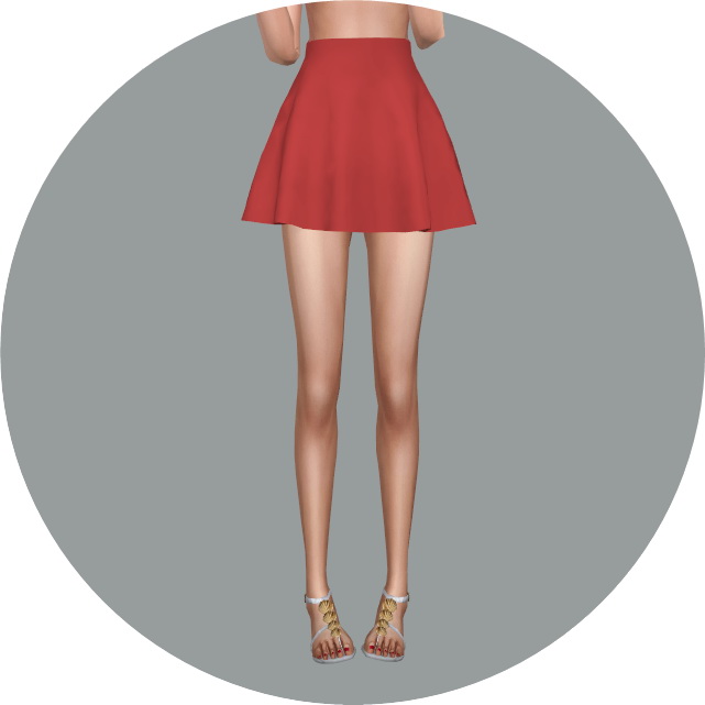 Sims 4 Skater Mini Skirt v1 at Marigold
