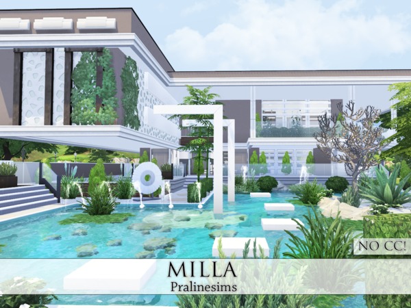 Sims 4 Milla house by Pralinesims at TSR