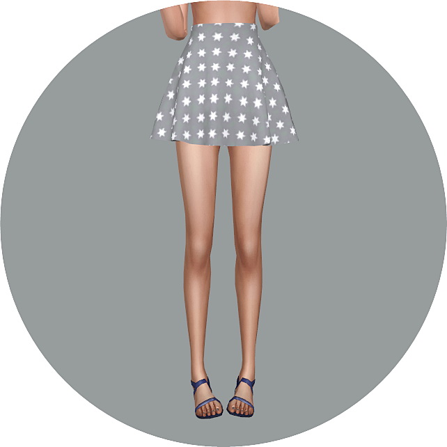 Sims 4 Skater Mini Skirt v2 at Marigold