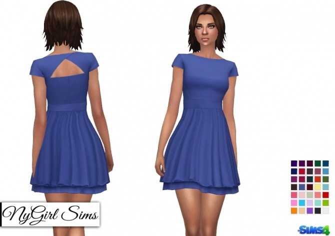 Sims 4 Layered Cap Sleeve Sundress at NyGirl Sims