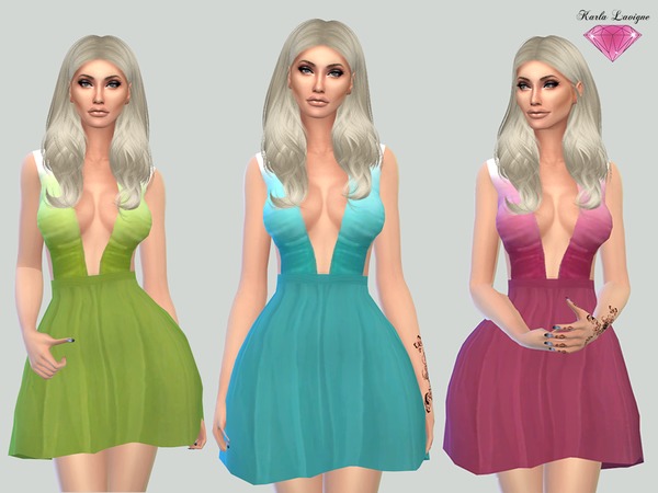 Sims 4 Shym Dress by Karla Lavigne at TSR