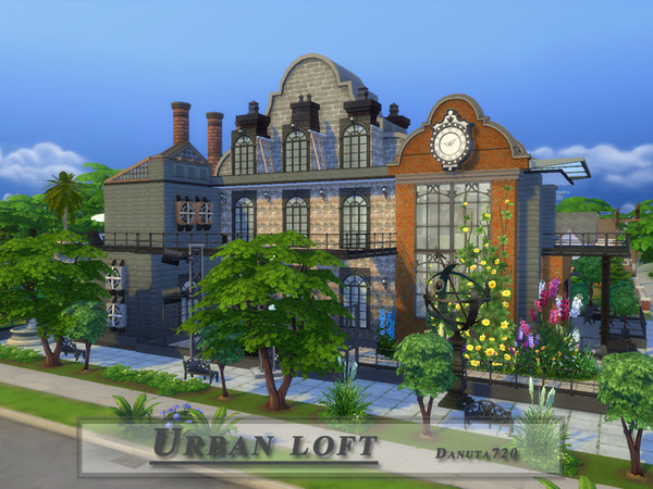 Sims 4 Urban Loft by Danuta720 at TSR