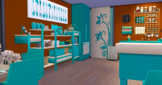 Sims 4 Kitchen and dining Altea by Mary Jiménez at pqSims4