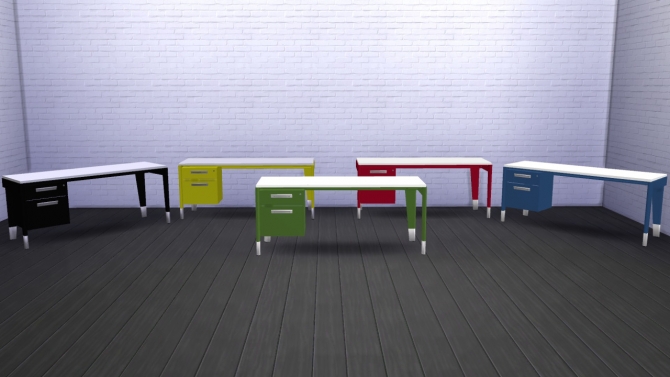 Bahut and Dactylo Desk at Meinkatz Creations » Sims 4 Updates