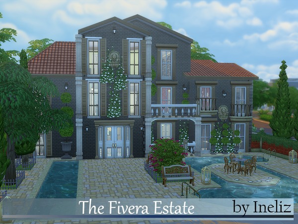 Sims 4 The Fivera Estate by Ineliz at TSR