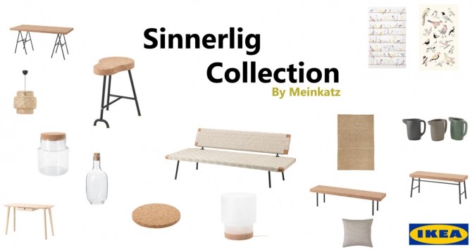 Sims 4 Sinnerlig Collection (working, dining and lounging) at Meinkatz Creations